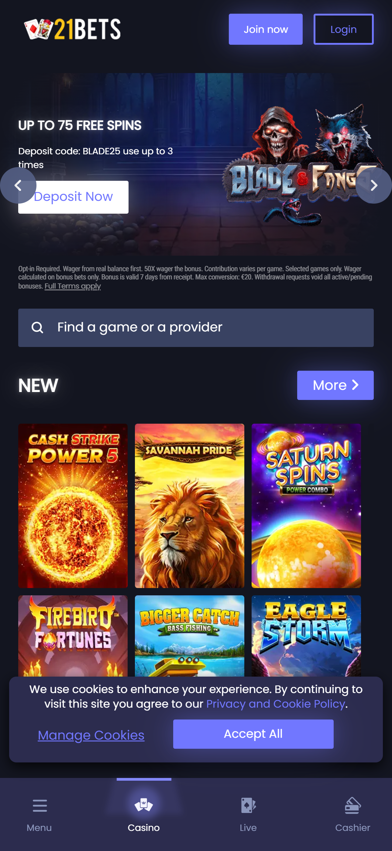 21Bets Casino